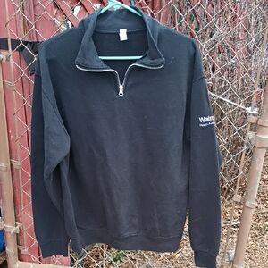 Jerzees Black Zip-Up Men's Sweater